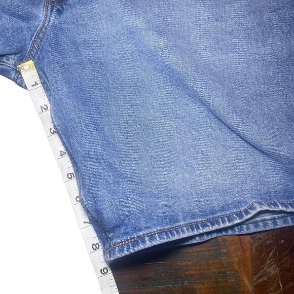 Levi Strauss Signature Men’s Light Wash Denim Shorts 40” Jorts Cotton - Picture 6 of 10